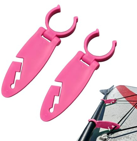 Tuxuseo 2 Stück Halterungen Für Verschiedene Kajak-Paddleboard-Clips, Paddelhalterung Befestigung Für Alle Kajaks Stand Up Paddle Boards, Robuste Wassersport Paddel Aufbewahrung Zubehör