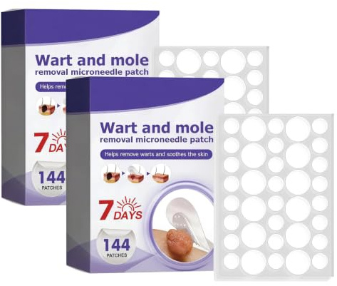 Aoseiens Microdart-Pflaster zur Entfernung von Warzen und Leberflecken, Pflegepflaster für glatte Haut