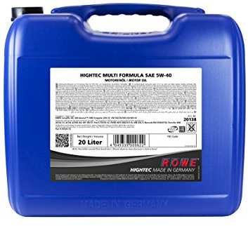 ROWE Hightec Multi Formula SAE 5W-40-20 Liter PKW Motoröl, vollsyntethisch (HC-Synthese)| Made in Germany