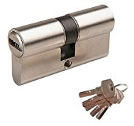 SECURITEGOODDEAL- Cylindre de sécurité double 60mm 30x30, avec 5 clés