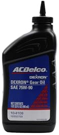 ACDelco GM Original Equipment 10-4108 (19352759) Dexron 75W-90 Gear Oil - 32 oz