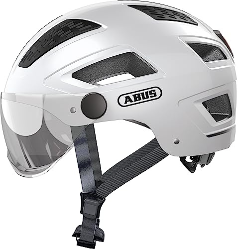ABUS 86998 Fahrradhelm, Weiß (Polar White), L (56-61 cm)