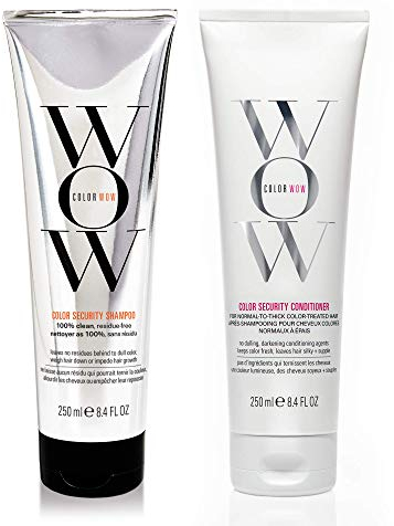 COLOR WOW Color Security Shampoo und Conditioner Duo - Normal to Thick Hair, Pflege für Coloriertes Haar, 2 x 250 ml