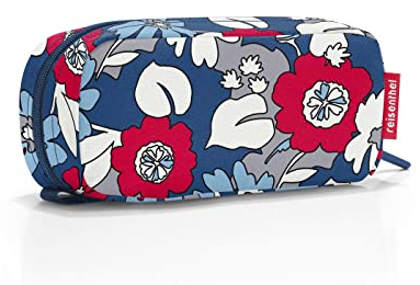 reisenthel multicase Twist Silver - farbenfrohes und modernes Design, Multi-Use-Etui ideal für Kosmetik, Schul- oder Arbeitsutensilien, Couleur:Florist Indigo