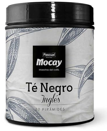 Mocay - Infusiones Sabor Té Negro Inglés, Lata de 40 Pirámides