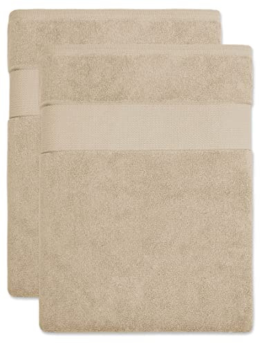 BANANALU Saunatuch XL - XXL 100x180cm Qualität 100% Baumwolle 600g/m2, 2 Stück, White Swan 12-0000, 100x180cm, 600g/m2