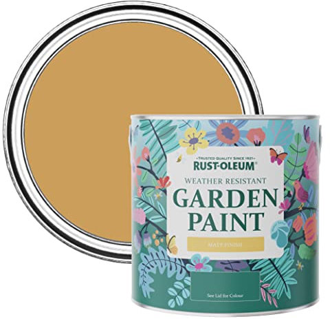 Rust-Oleum Yellow Mould-Resistant Garden Paint In Matt Finish - Dijon 2.5L