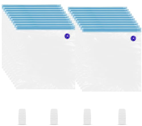 GEEETECH Sacchetti per il vuoto 10 sacchetti a prova di umidità per filamenti 3D, 2 strati di nastro sigillante, materiale PA+PE（dimensioni 32,5 * 37,5CM）