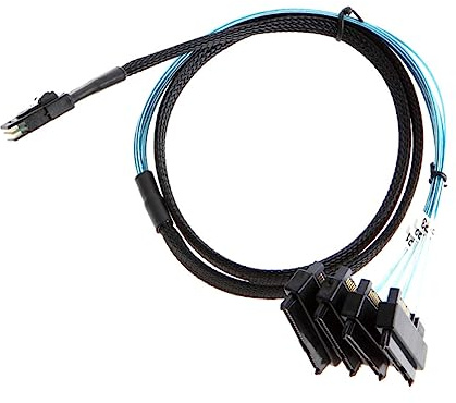 CAXUSD 0.5m Cable De Datos Sas Cable Mini Sas Para Disco Duro Accesorio De Computadora