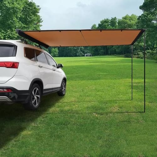 LYUCAYHQ Auto Markise, SUV LKW Fahrzeug Markise, UV50+, Ausziehbares Dachzelt, Schattenschutz, PU3000 mm, für Outdoor-Camping, SUV-Reisen (Size : 200 x 350cm(79in x 138in))