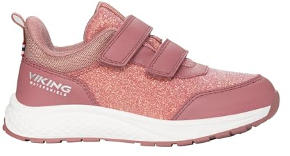 Viking unisex barn studsande glitter wp 2v promenadsko, Rosa, 9.5 UK Child