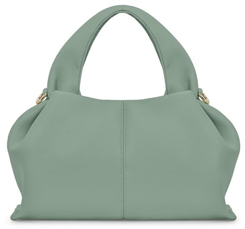 oscaurt Handtasche Damen Umhängetasche PU Leder Schultertasche Klein Top Handle Shoulder Bag Dumpling Bag Henkeltaschen für Verabredungen