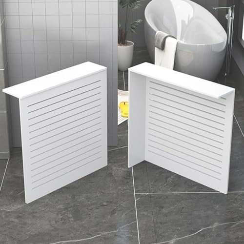 DIHRVTHC Radiator Covers, Baseboard Heater Covers, Radiator Heater Covers For Home, MDF Heater Heating Side Stand Radiator Cover Heat Cover Shelf, For Household Living Room(L50xH80xT20CM)