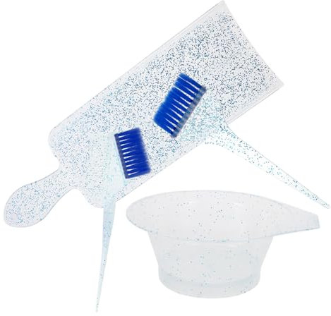 MUSISALY Hair Dye Bowl and Brush Kit, Pp Hair Colouring Tool with Comfortable Grip, Easy to Use Mixing Bowl for Home Use, Highlighting and Balayage