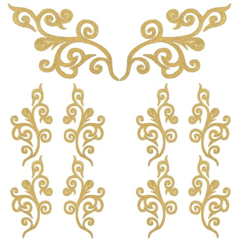 STOBOK Toppe Ricamate Autoadesive Per Tessuti 6.7X3.3 Pollici Applicazioni Fai Da Te Per Abiti Da Sposa Costumi E Decorazioni Per Abbigliamento Con Motivo Nuvola