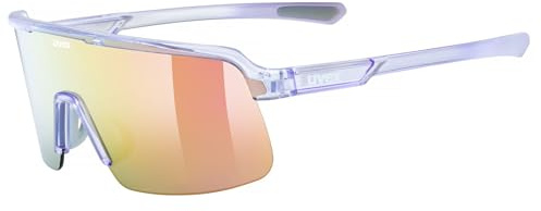 uvex dyrt, Sportglasögonen unisex – vuxen, transparent purple/red mirror, one size