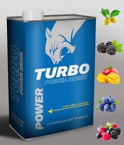 TURBO Licor Chupitos Novedoso, Joven y Refrescante - LATA 1L