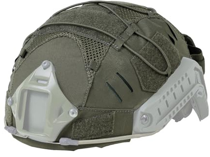 IDOGEAR Taktische Helmabdeckung mit Batterietasche für M/L/XL Fast PJ BJ MH Helm Gegengewichtskit