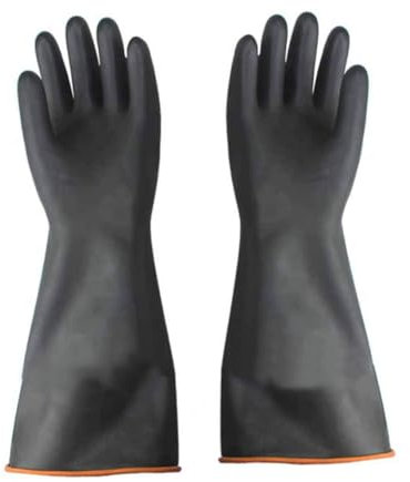 Pettaku Guanti protettivi 35 cm lavori Pesanti Guanti di Sicurezza Chimica resistono al Forte Acido alcali e Olio