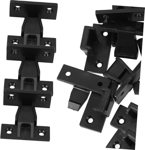 Operitacx 12 Clips De Meubles Plastique à Fixation Rapide Boucles Angle Pour Armoires Et Penderies Fixations De Suspension Pour Panneaux De Meubles