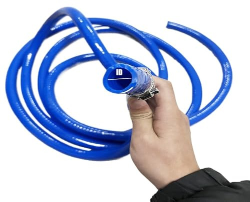 Tubo Flessibile In Filo Di Acciaio Siliconico Ispessito Antigelo E Resistente All'olio, Di Riempimento Diesel, Tubo Di Aspirazione Olio Da 6/1 Pollici, Di Lavaggio Auto(ID14mm,1M)