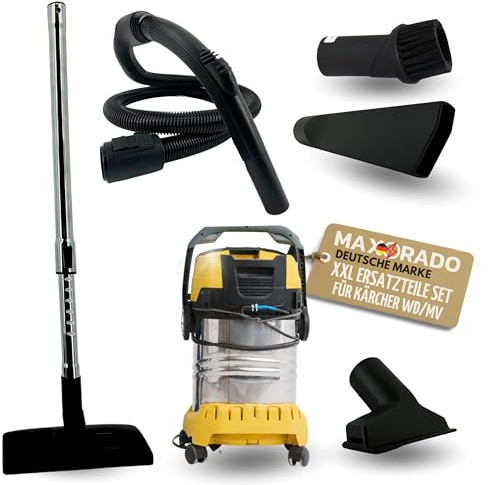 Maxorado Zubehör Set für Kärcher WD 2 Home Vac, WD 2 Premium, WD 2.200 Staubsauger Schlauch Handgriff Griffschlauch 35mm Rundanschluss Staubsaugerschlauch