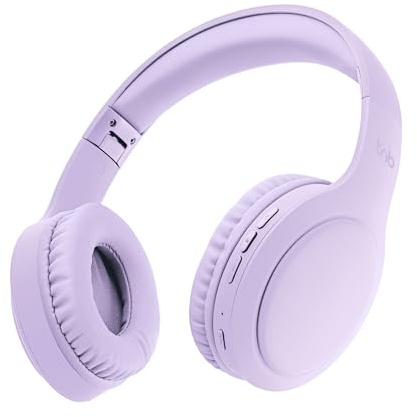 T'nB - Cuffie Bluetooth con Cancellazione Attiva del Rumore Tonality, Bluetooth 5.1, Autonomia 32 H con ANC 42 H senza ANC, Microfono Integrato, Jack 3,5 mm e USB-C, Pieghevole - Viola Lila