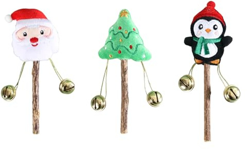 Wsdsgz Lot de 3 jouets à mâcher naturels pour chat - Bâton de dents de menthe à mâcher pour nettoyer les chats