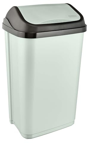 keeeper Swantje Avfallskorg Med Svänglock, 50 L, 38,5 X 29 X 66 Cm, Grön (Mjuk Grön)