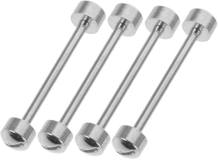 SOIMISS Kit de 4 Varillas de Conexión para Correa de Reloj Acero Resistente 18 Mm, Tornillos de Tubo Roscado para Reparación de Relojes, Accesorios para Ajuste y Mantenimiento