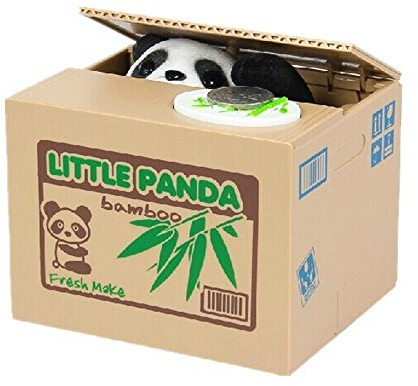 Salvadanaio Elettrico Giocattolo da Bambini Panda Furbo Ottimo Regalo per Bambini e Amanti di Panda Animali 12 * 10 * 9 cm / 4,72 * 3,94 * 3,54 inch