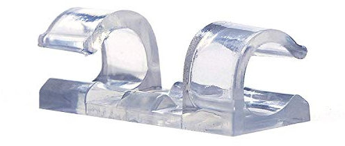 Transparent Kabelclips, Kabelmanagement für Kabelhalter, Kabelorganisator für Kabelhalter, mit starken selbstklebenden Pads, 1,57 * 0,6 Zoll, 32 Stück (transparent)