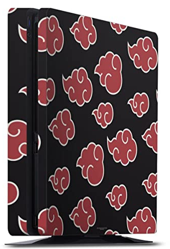 DeinDesign Skin kompatibel mit Sony Playstation 4 Slim Folie Sticker Offizielles Lizenzprodukt Naruto Shippuden Akatsuki