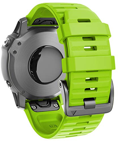 Kompatibel mit Garmin Fenix 6/6 Pro 22 mm Silikon-Ersatzarmband für Garmin Fenix 5/5 Plus/Quatix 5 / Forerunner 935 / Instinct/Approach S60
