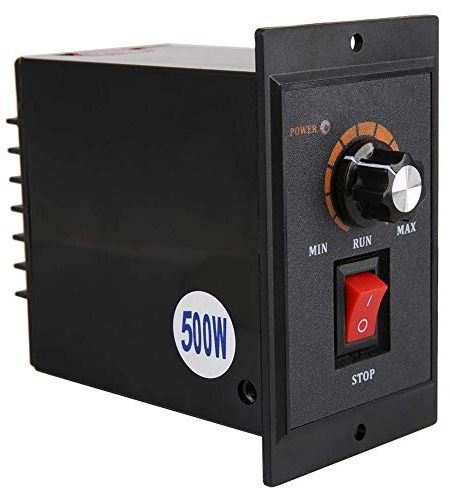 AC Motordrehzahlregler 220V 50/60Hz Einphasen Elektromotor Drehzahlregler mit Einstellbarem Drehschalter(500W)