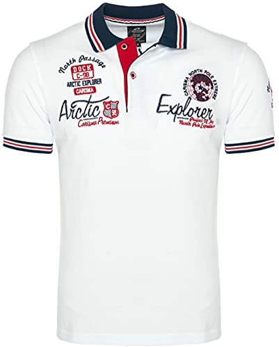 Carisma Casual Herren Poloshirt Kurzarm T-Shirt Regular Fit mit Hochwertigen Stickerei 4634