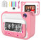 Ushining Kinderkamera, DigitalKamera für Kinder, 1080P HD Videokamera mit 2,4 Zoll IPS Bildschirm, Sofortbildkamera mit 32 GB Micro SD-Karte und 3 Rollen Druckpapier, Geschenk für Kinder (Rosa)