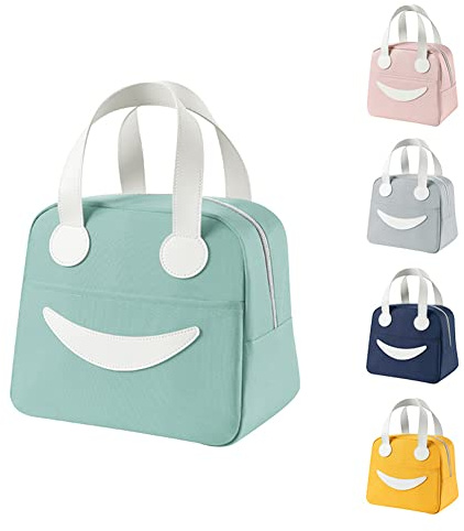 croselyu Tragbare, isolierte Tasche, niedlich, Outdoor-Picknick-Tasche, Eisbeutel, Aufbewahrungstasche, 1 Stück (Grün, Klein)