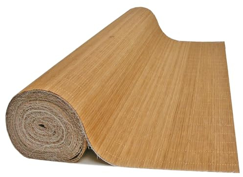 Backyard X-Scapes Carbonized Tatami Bamboo Wall Paneling Home Decor for Living Room Decorative Ceiling Treatment 4 ft H x 50 ft L