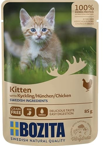 Bozita Häppchen in Soße Hühnchen für Kitten | 12x 85g