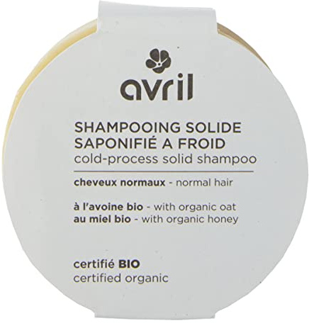 Avril - Shampoo für festes Haar [TYPE] Bio – 100% natürlichen Ursprungs – veganes Produkt, zertifiziert Bio Ecocert – hergestellt in Frankreich – 85 g