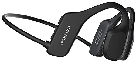 Hiteblaz Casque à Conduction Osseuse, Casque sans Fil Bluetooth 5.2, Écouteur Sport à Oreille Ouverte,7h, Casque Sport léger d’Étanche IP55, Adapté à iOS Android pour Course Jogging Yoga Gym Noir