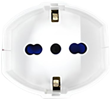 A2ZWORLD Prolunga Elettrica 5 Metri Con Interruttore, Spina Italiana Piccola 10A, Presa Multistandard Bipasso Schuko 10/16A, Max 2300W 250V, Colore Bianco