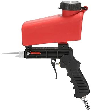 USKI Luftspritzpistolen-Set Sandstrahlpistole, Sandstrahler, verstellbare Sandstrahlmaschine, kleine tragbare tragbare pneumatische Strahlpistole