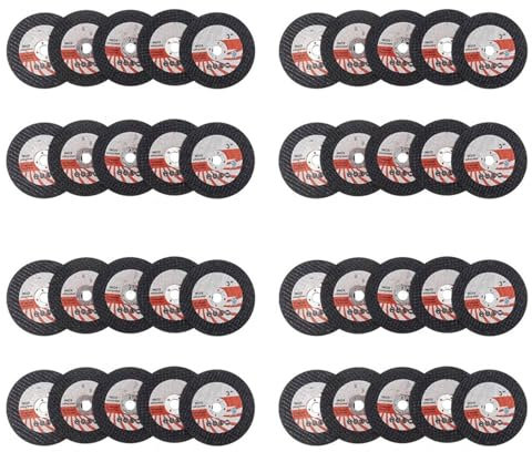 Janasiba Lot de 40 mini disques à tronçonner 75 mm en résine pour alésage de 10 mm pour meuleuse d'angle carrelage outil électrique