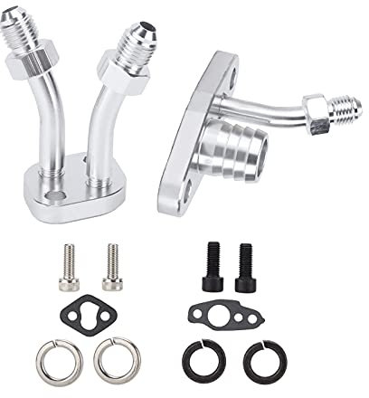 aqxreight Auto Turbo Öl Feed Drain Flansch Kit Aluminium Legierung Ersatz für CT9 CT12 CT20 CT26 Turbolader Teile