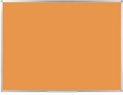 Bi-Office Ayda Magnetisches Tangerine Board, 120 x 90cm, Lackierte Stahloberfläche, Aluminiumrahmen