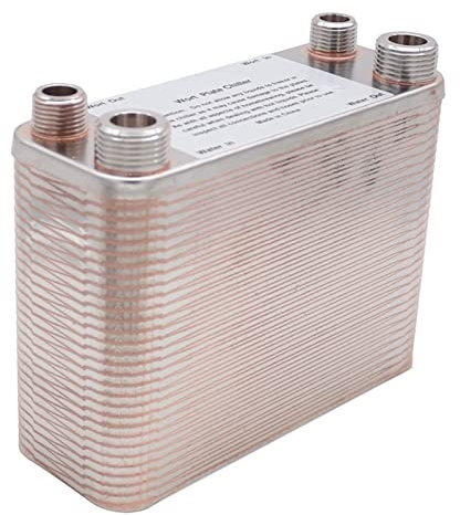 Kompakter Wärmetauscher 60 Plattenwärmeaustauscher Würze Chiller 1/2 Npt Von Gartenschlauchplattenwärmungsausschüttungen B3-12A 304 Fleckfreier Stahl für Warmwasserheizung