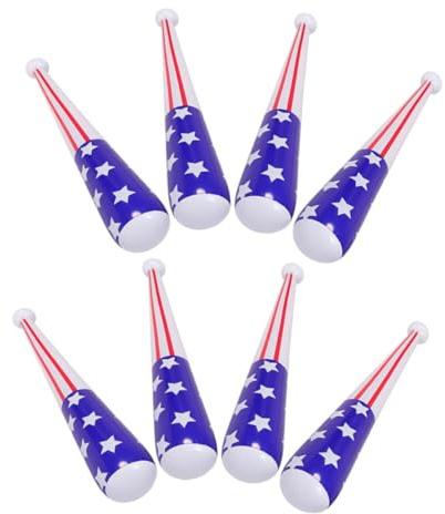 TOYANDONA 8stücke Aufblasbarer Baseballschläger Für Junge Mädchen Aus PVC Mit Fledermaus-Design Für Partys Halloween Und Sportaktivitäten Sicher Und Platzsparend