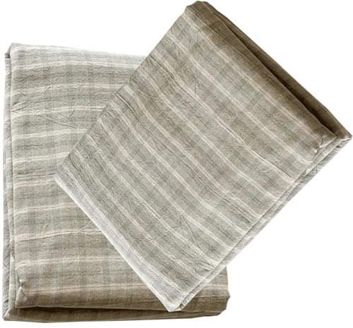 uyeoco Cushion Covers 48x74cm(19x29in) Sofa Cushion Cases Washed Cotton Pillow Cover Decorative Pillow Case 2/1 pack Protector Of Sofa Couch Living Room(Color 3,2pcs 48x74cm)